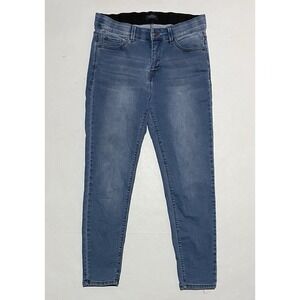 Curve Appeal Jeans Womens 12 X 31 Blue Skinny Mid Rise Stretch Medium Wash Denim